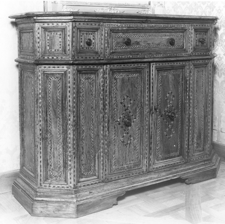 credenza - bottega toscana (prima metà sec. XVI)