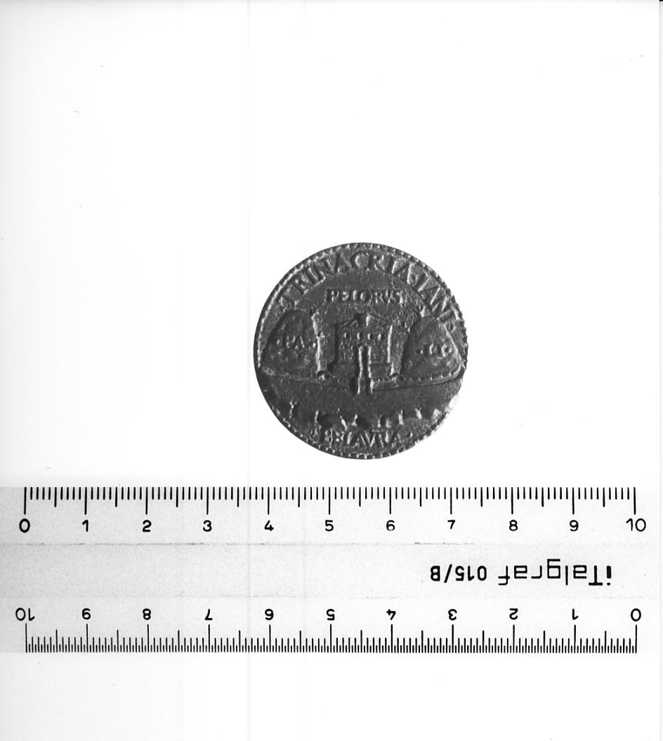Busto di Gianfranco / Paesaggio (medaglia, opera isolata) di Alari Bonaccolsi Iacopo detto l'Antico (ultimo quarto sec. XV)