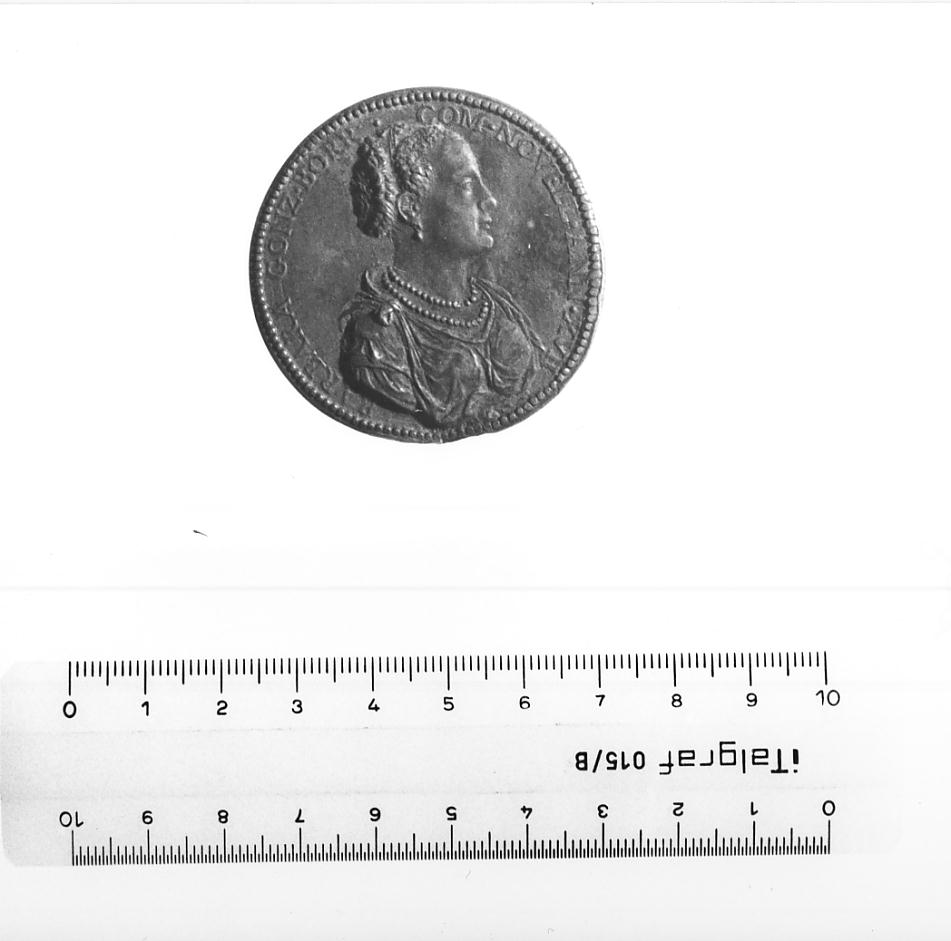 ritratto di Barbara Borromeo / allegoria (medaglia, opera isolata) di Iacopo da Trezzo (prima metà sec. XVI)