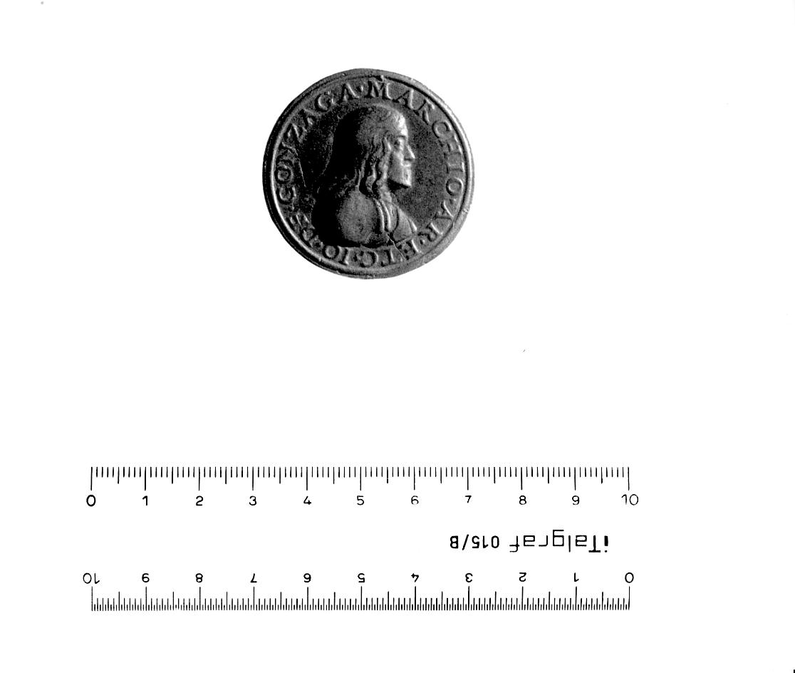 Ritratto di Giovanni Gonzaga / allegoria (medaglia, opera isolata) - ambito mantovano (primo quarto sec. XVI)