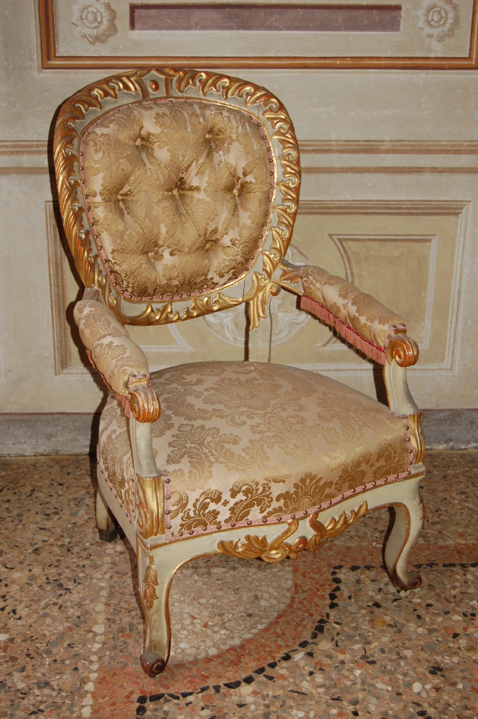 poltrona, coppia - ambito Italia settentrionale (terzo quarto sec. XIX)