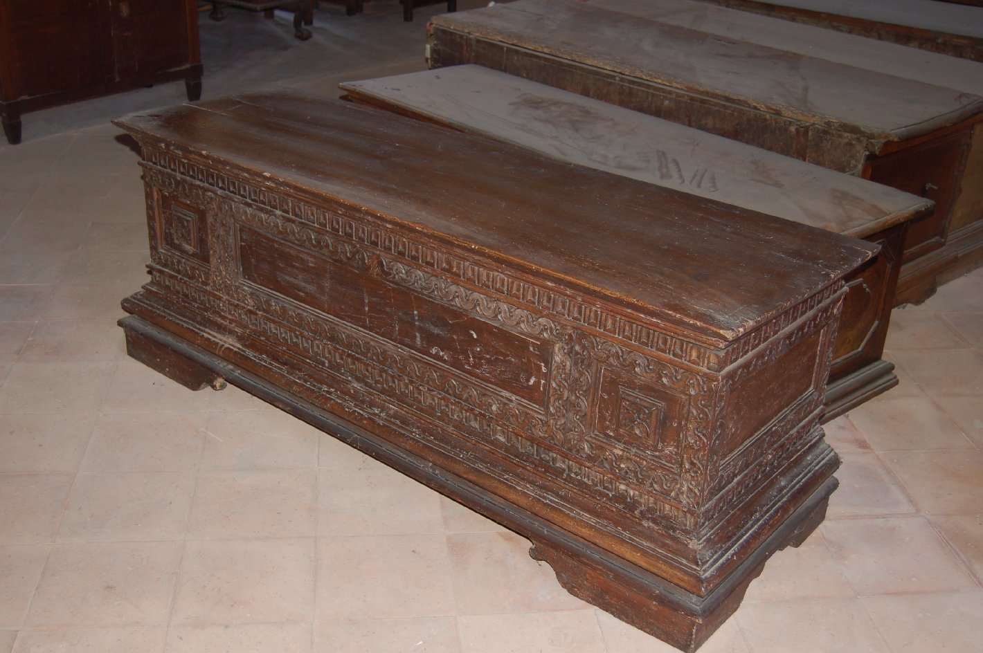 cassone, opera isolata - ambito Italia settentrionale (sec. XVII)