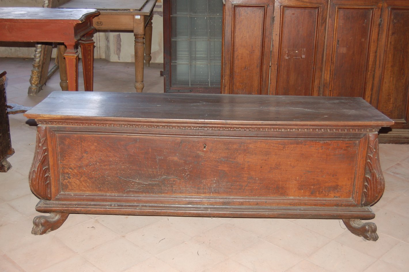 cassone, opera isolata - ambito Italia settentrionale (secc. XVI/ XVII)