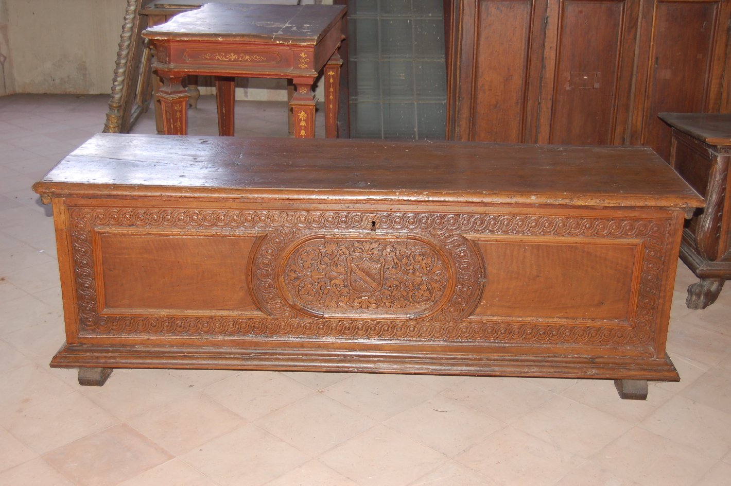 cassone, opera isolata - ambito Italia settentrionale (seconda metà sec. XVI)