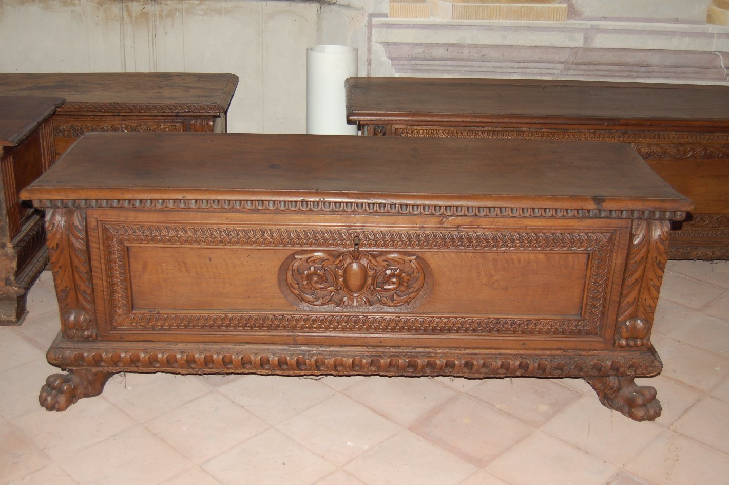 cassone, opera isolata - ambito Italia settentrionale (seconda metà sec. XVI)