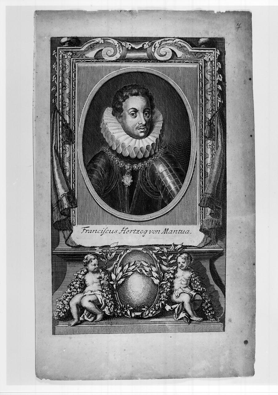 Francesco IV Gonzaga, quinto duca di Mantova e terzo del Monferrato (n. 1586 - m. 1612) (stampa, serie) - ambito europeo (sec. XVII)