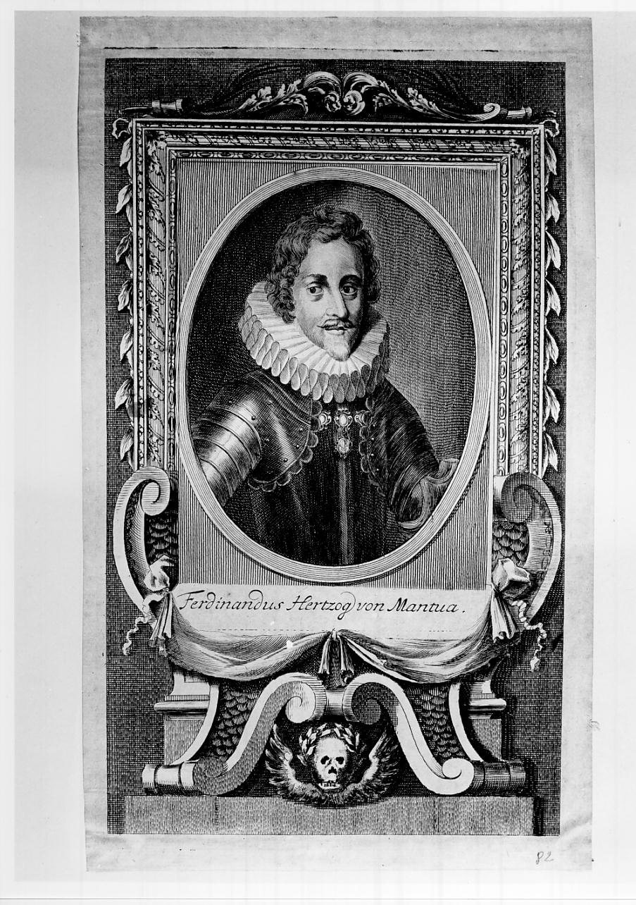 Ferdinando Gonzaga, sesto duca di Mantova e quarto del Monferrato (n. 1587 - m. 1626) (stampa) - ambito europeo (sec. XVII)