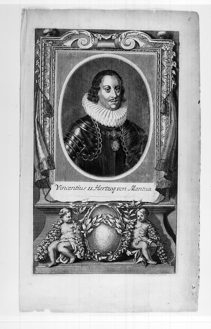 Vincenzo II Gonzaga, settimo duca di Mantova e quinto del Monferrato (n. 1594 - m. 1627) (stampa, serie) - ambito europeo (sec. XVII)