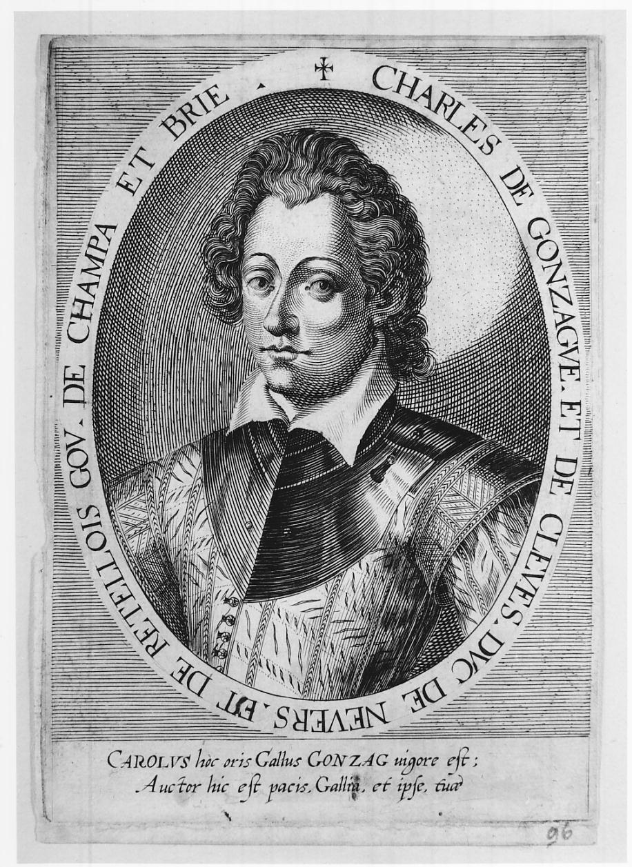 Carlo I Gonzaga-Nevers, ottavo duca di Mantova e sesto del Monferrato (n. 1580 - m. 1637) (stampa) - ambito europeo (fine/inizio secc. XVI/ XVII)