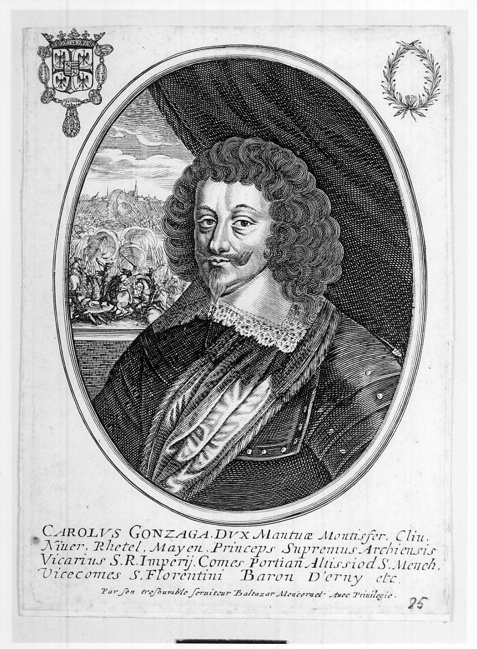 Carlo I Gonzaga-Nevers, ottavo duca di Mantova e sesto del Monferrato (n. 1580 - m. 1637) (stampa, serie) di Moncornet Balthasar (sec. XVII)