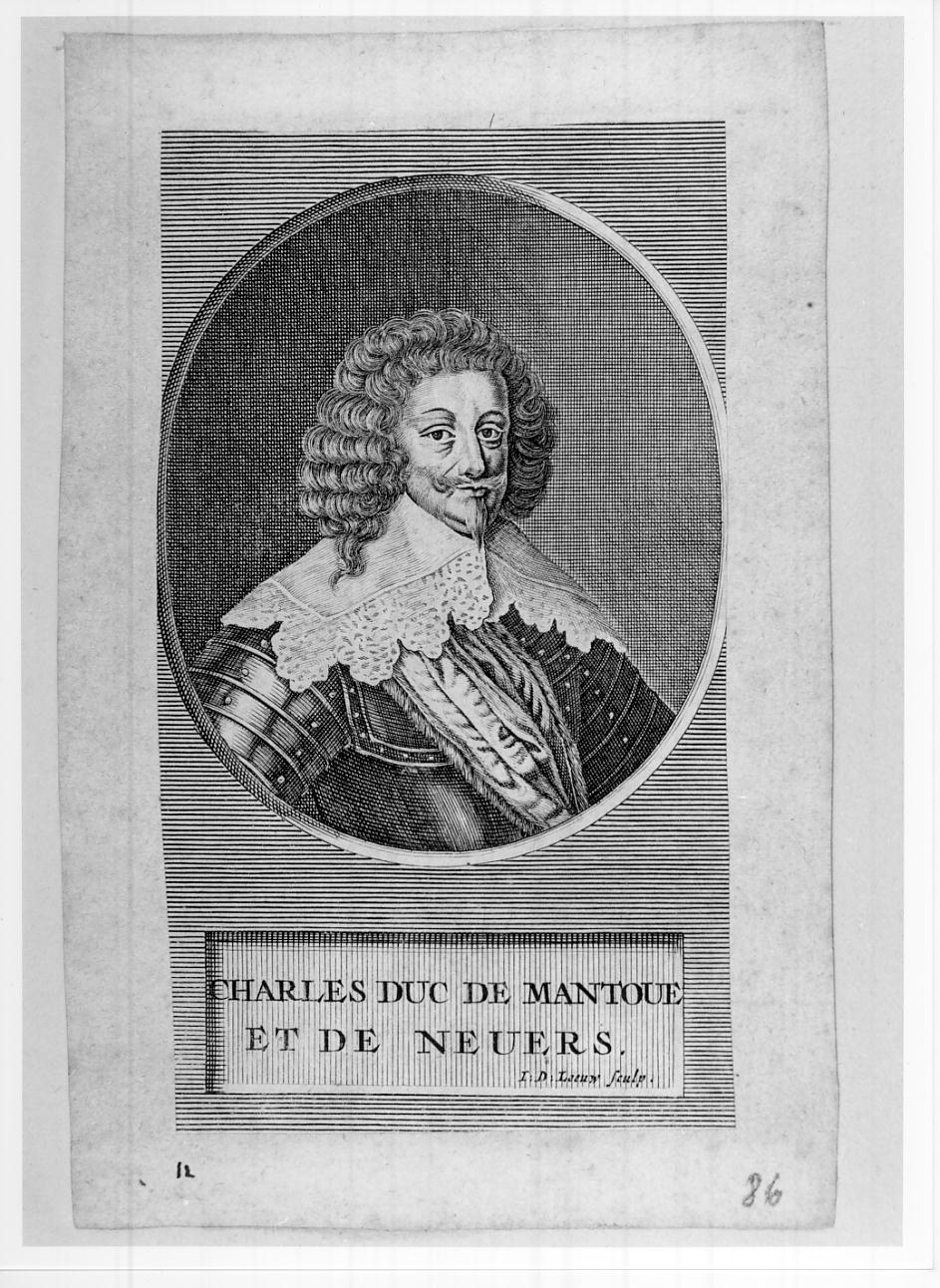 Carlo I Gonzaga-Nevers, ottavo duca di Mantova e sesto del Monferrato (n. 1580 - m. 1637) (stampa, serie) di Leeuw Jan de (sec. XVII)