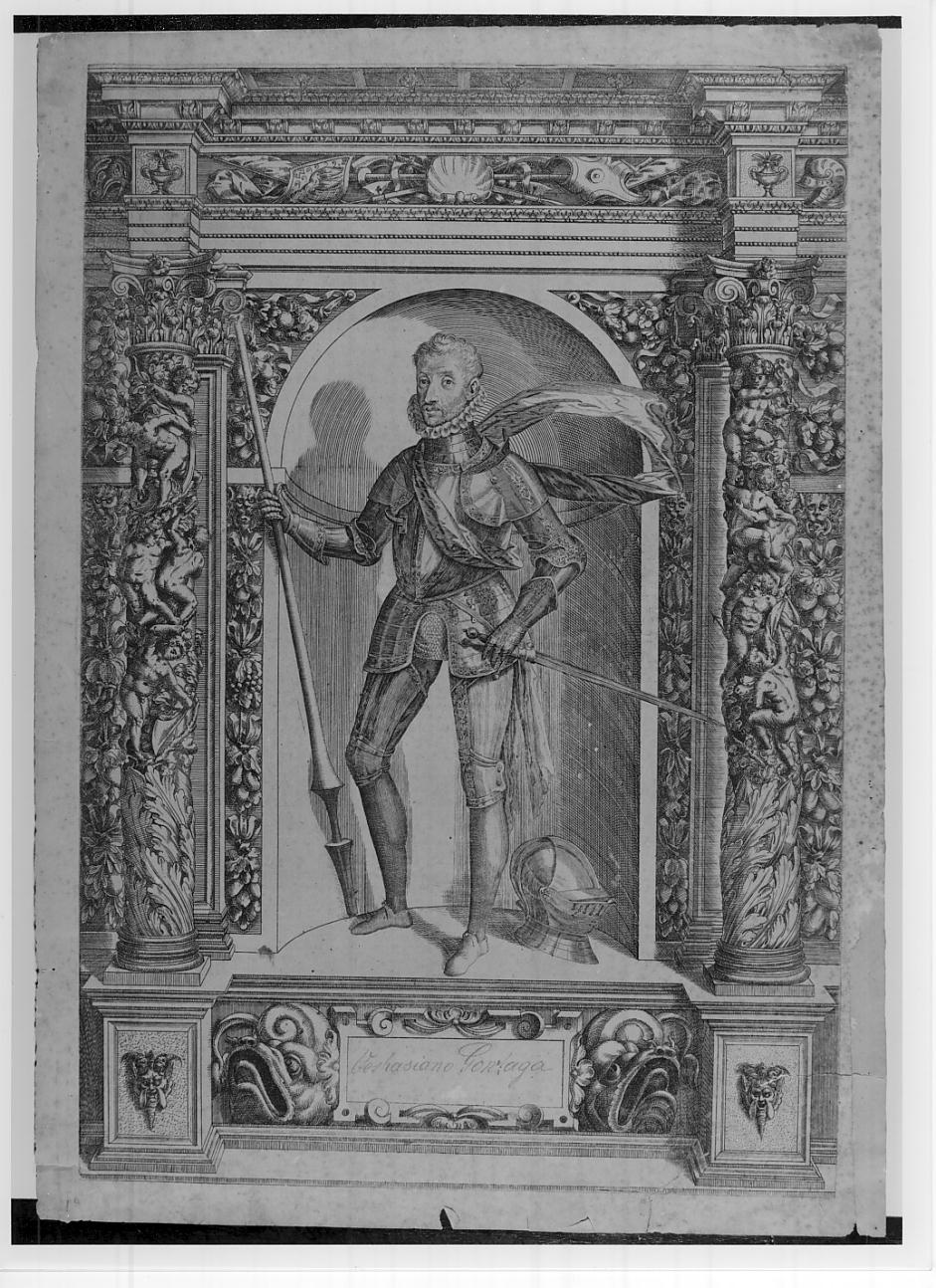 Vespasiano Gonzaga, duca di Sabbioneta e di Traietto (n. 1531 - m. 1591) (stampa, serie) - ambito europeo (sec. XVII)