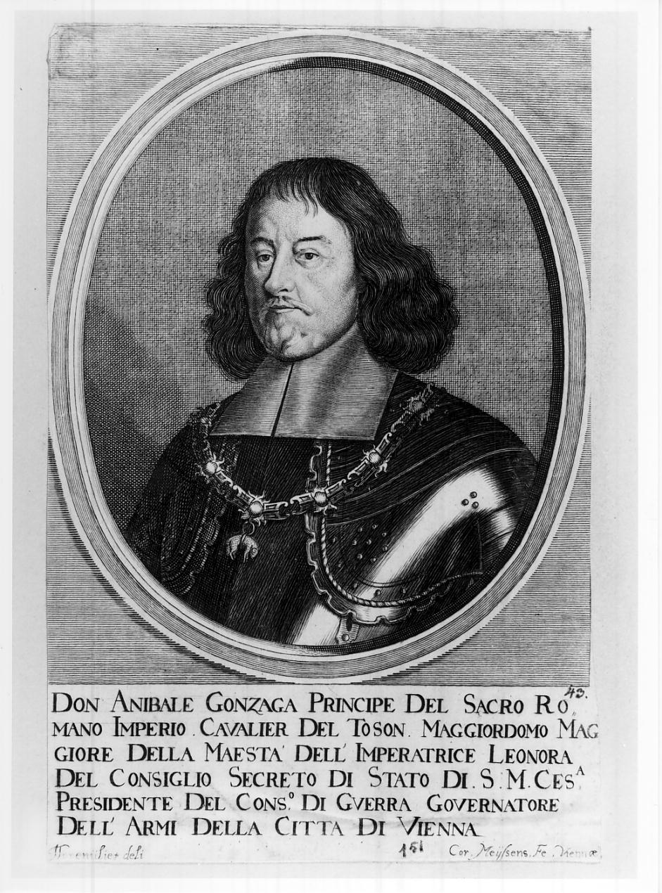 Annibale Gonzaga (stampa smarginata) di Toorenvliet Jacob, Meyssens Cornelis (sec. XVII)
