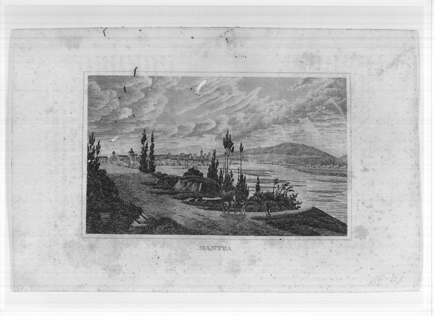 Veduta panoramica di Mantova (stampa, serie) di Parboni Pietro, Fantuzzi Rodolfo (sec. XIX)