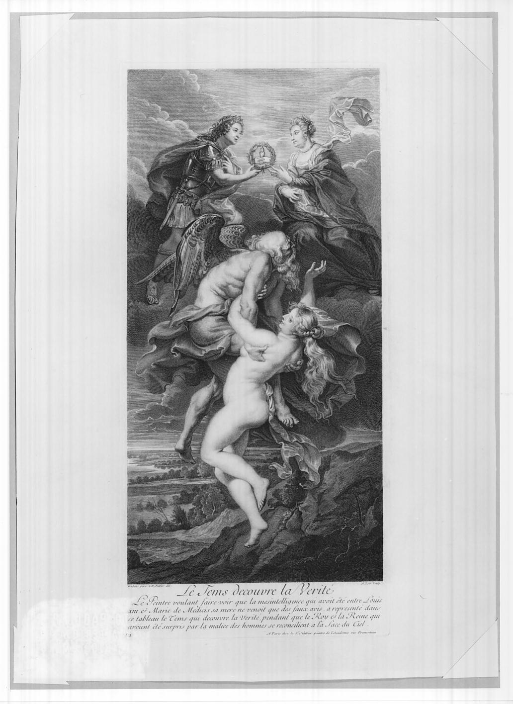 Trionfo della Verità (stampa, serie) di Loir Alexis, Nattier Jean Baptiste, Rubens Pieter Paul (sec. XVIII)