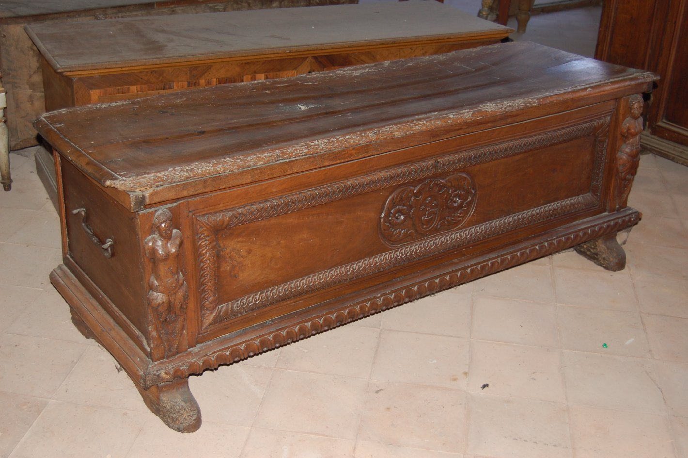 cassone, opera isolata - ambito Italia settentrionale (seconda metà sec. XVI)