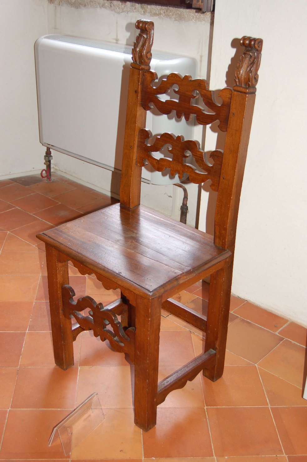 sedia, opera isolata - ambito emiliano (sec. XVII)