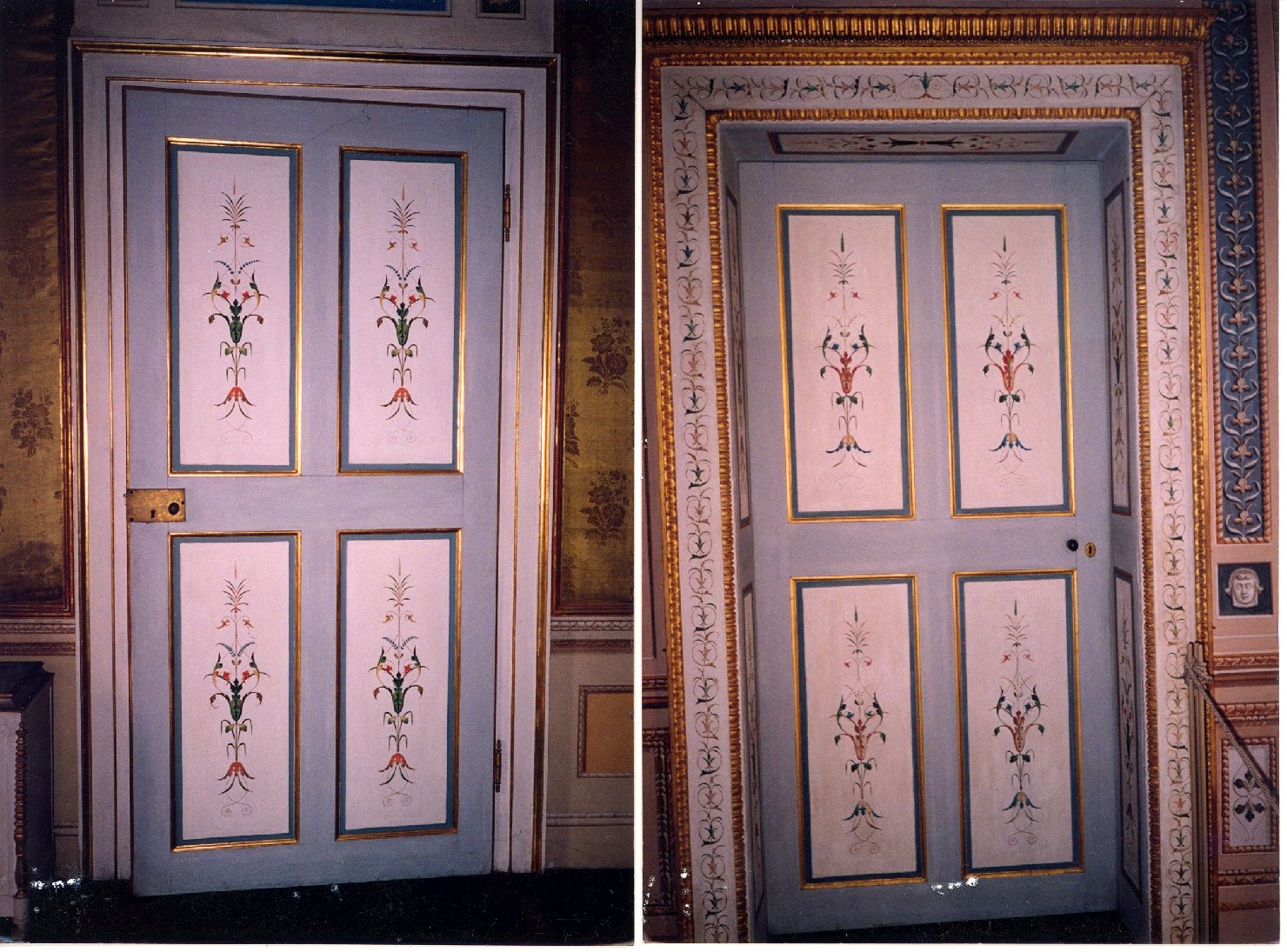 porta - ad un battente, opera isolata - ambito mantovano (sec. XVIII)