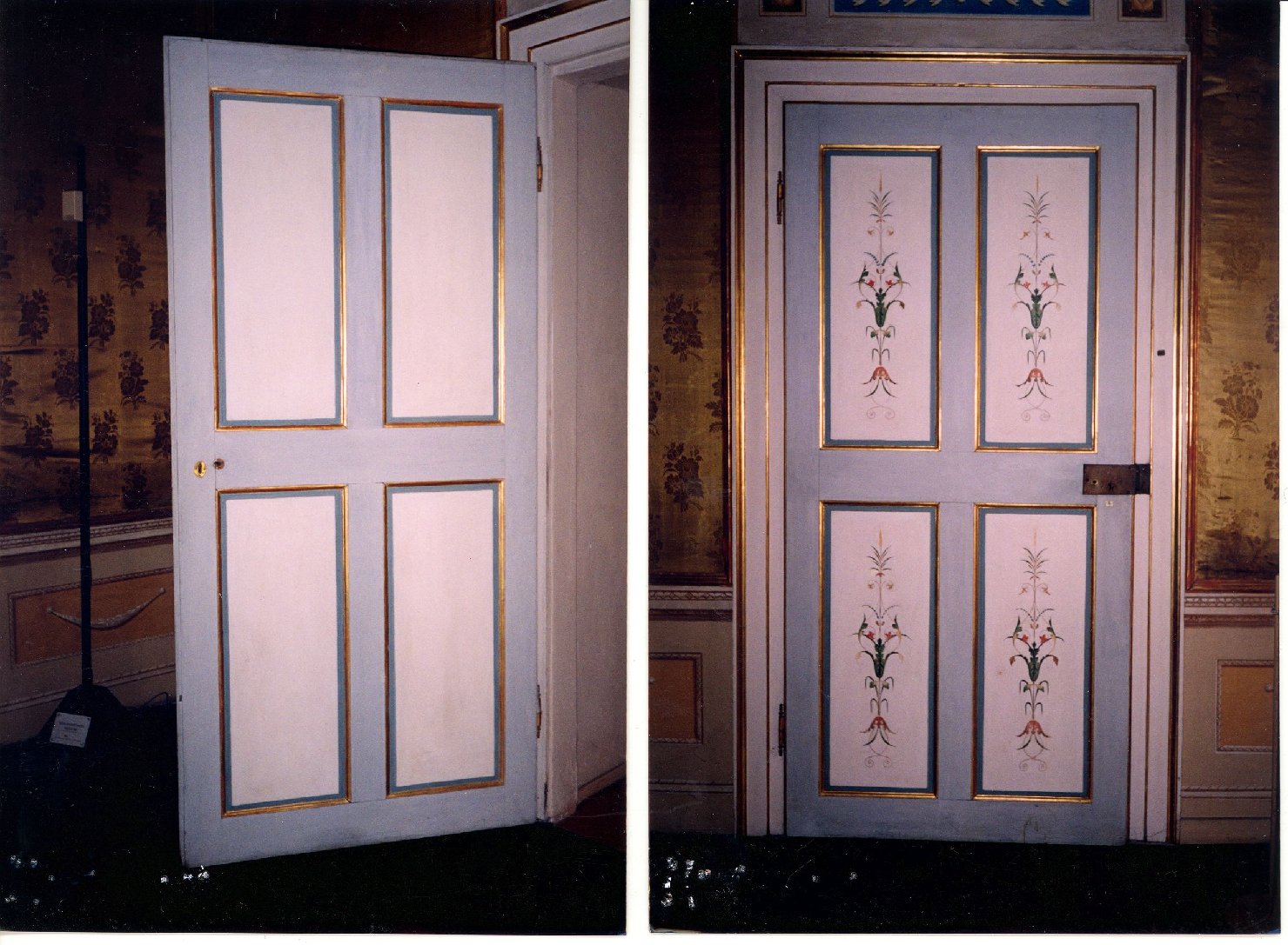 porta - ad un battente, opera isolata - ambito mantovano (sec. XVIII)