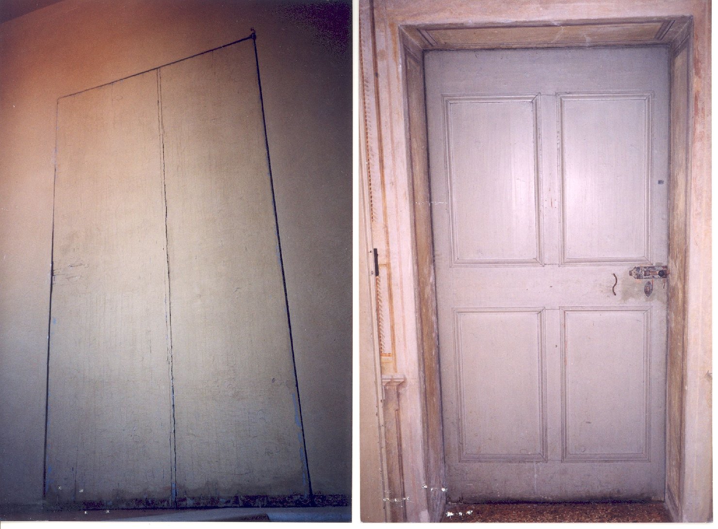 porta - ad un battente, serie - produzione mantovana (ultimo quarto sec. XVIII)