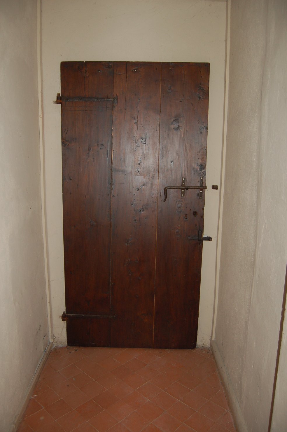 porta - ad un battente, opera isolata - produzione mantovana (ultimo quarto sec. XVIII)