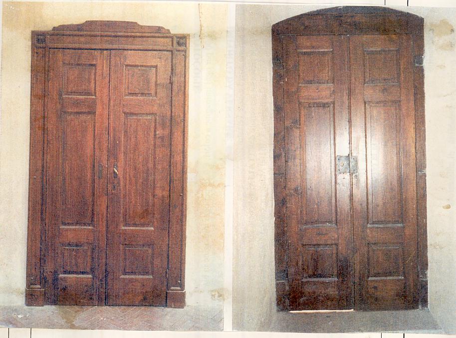porta - a due battenti, opera isolata - produzione mantovana (seconda metà sec. XIX)