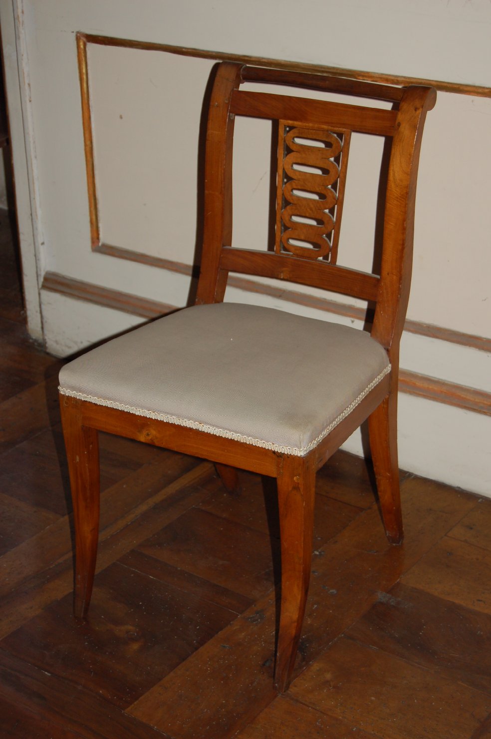 sedia, serie - ambito lombardo (primo quarto sec. XIX)