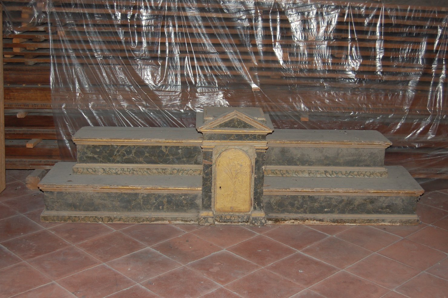 gradino d'altare, opera isolata - ambito lombardo (sec. XIX)