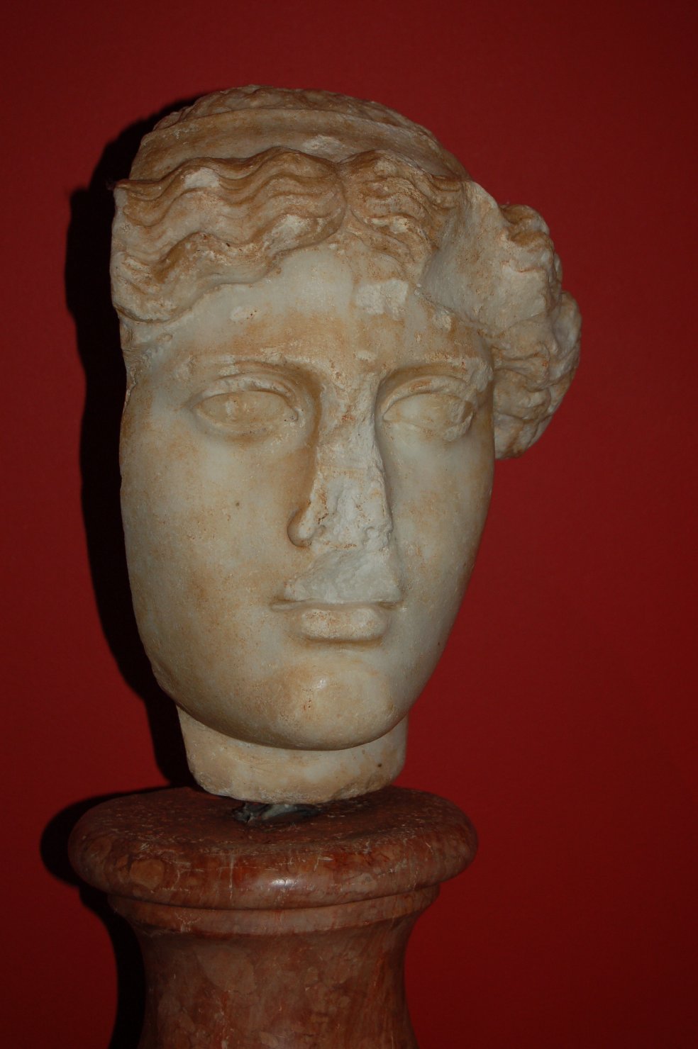 Divinità (?) - testa (statua, frammento) - arte greca (sec. V a.C)