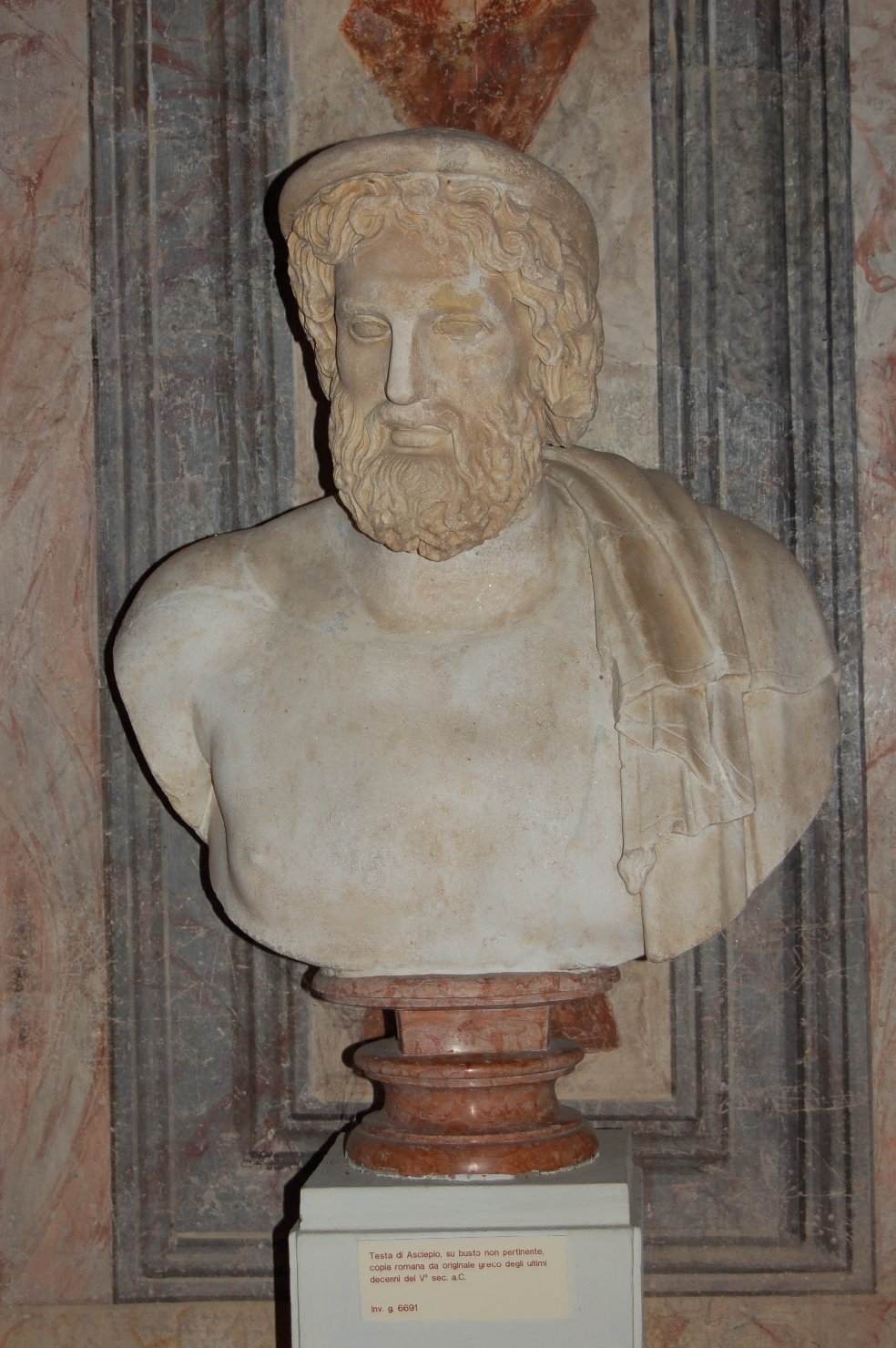Asclepio (busto, opera isolata) - arte greco-romana (secc. I/ II)