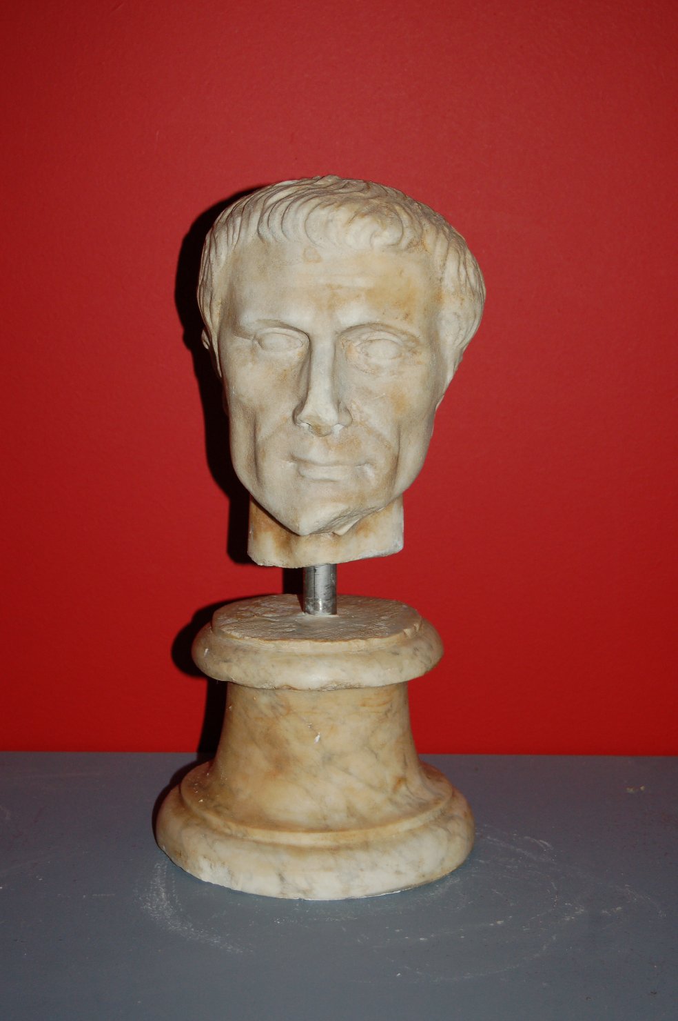 ritratto virile (statua, frammento) - arte romana (sec. I a.C)