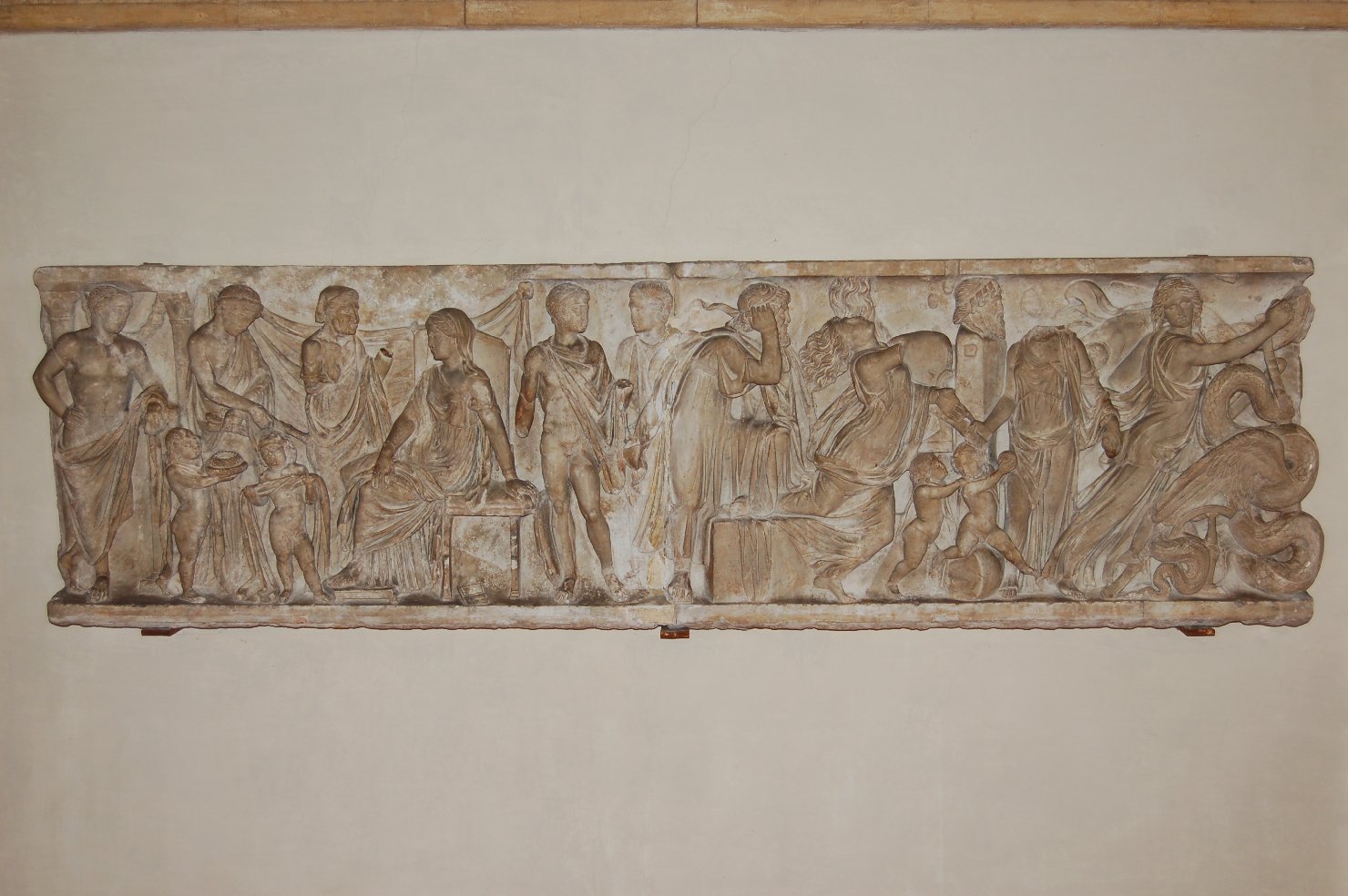 Leggenda di Medea (fronte) (sarcofago, frammento) - arte romana (secondo quarto sec. II)