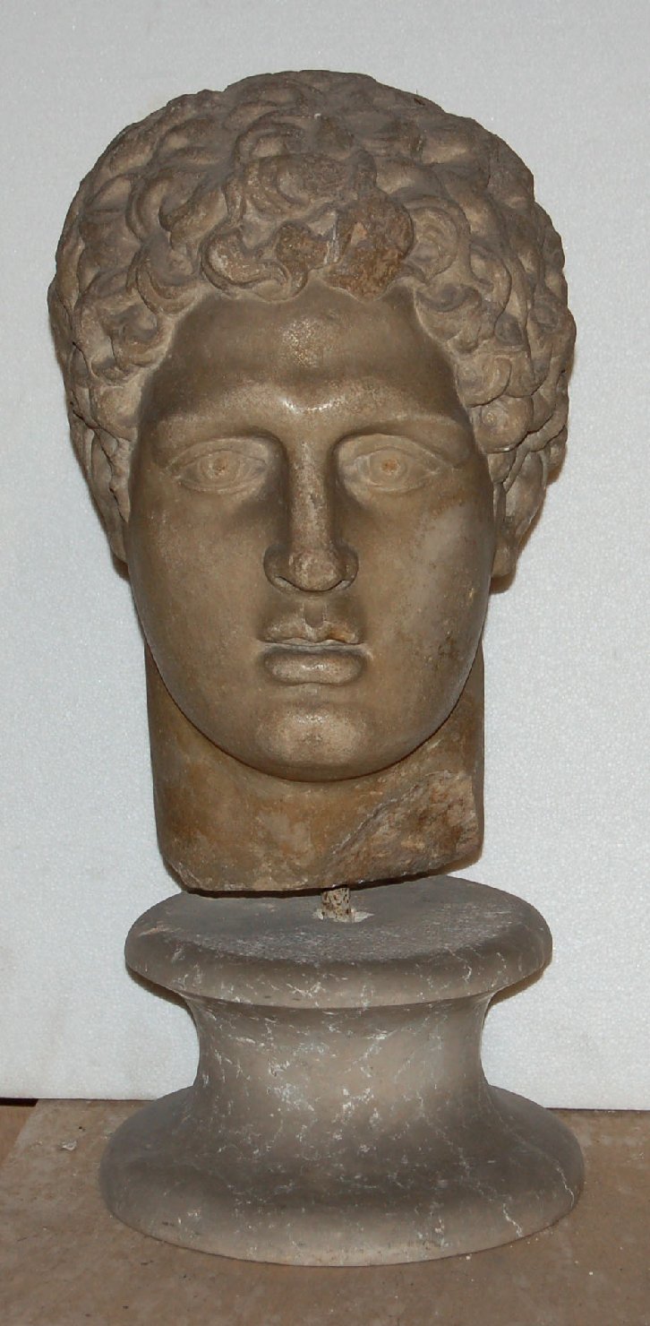 Ritratto virile (statua, frammento) - arte romana (seconda metà sec. II)