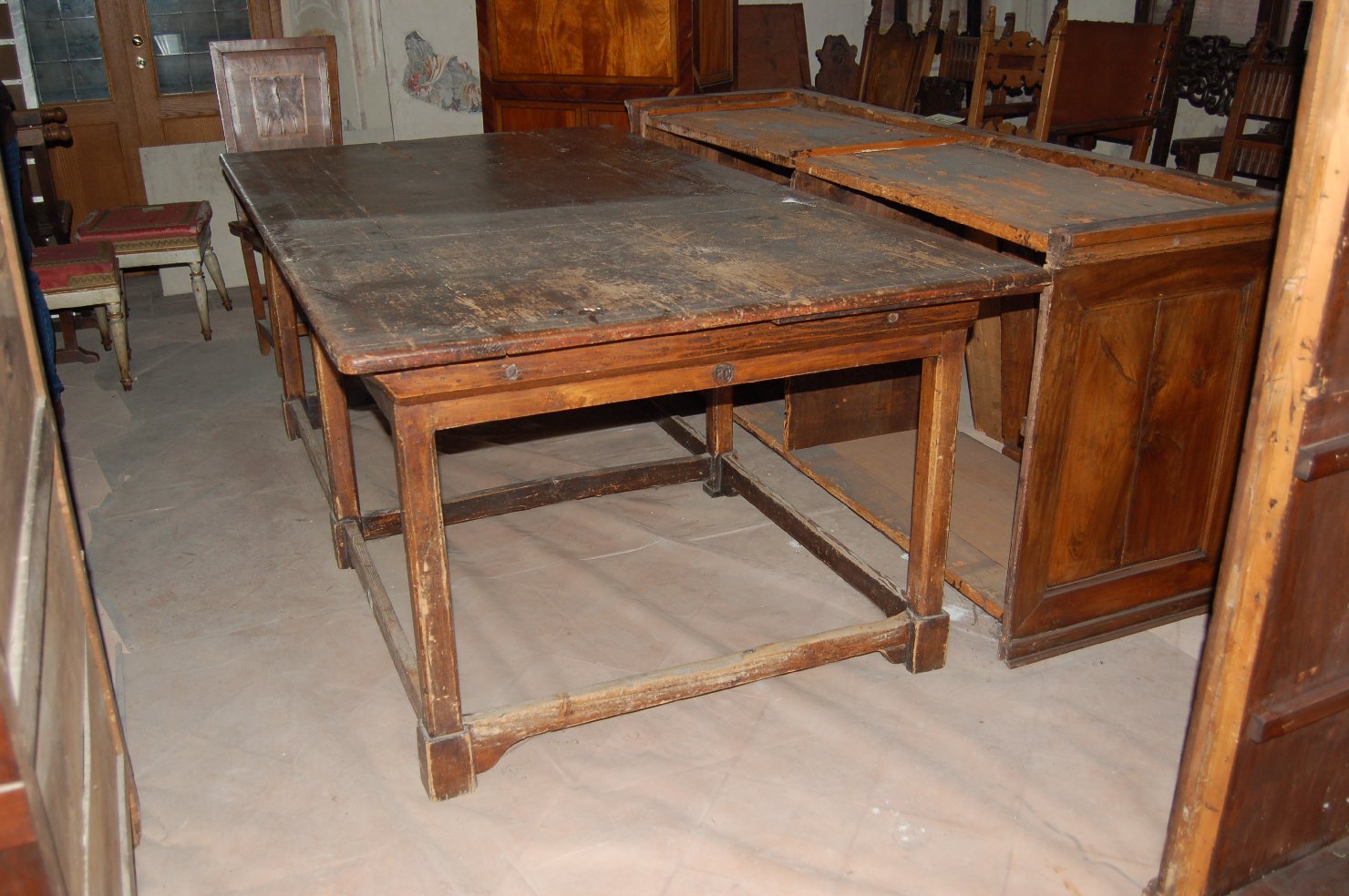 tavolo, opera isolata - ambito Italia settentrionale (seconda metà sec. XIX)