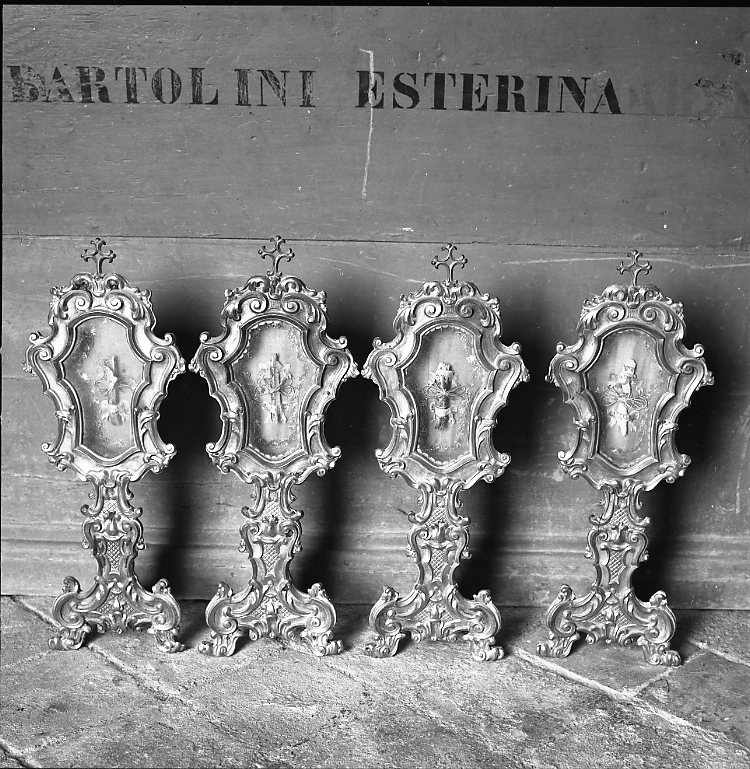 reliquiario - a ostensorio, serie - produzione marchigiana (sec. XVIII)