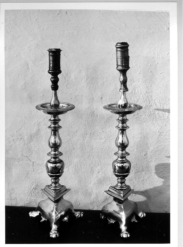 candeliere, coppia - bottega marchigiana (sec. XVII)