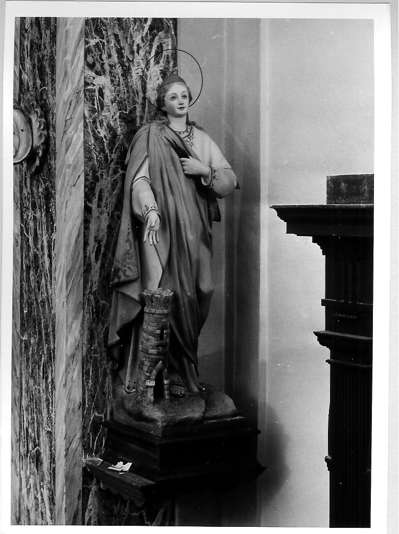 Santa Barbara (statua) - bottega marchigiana (fine/inizio secc. XIX/ XX)