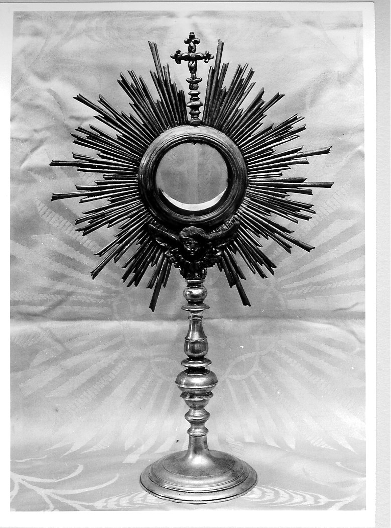 ostensorio - a raggiera - bottega marchigiana (seconda metà sec. XIX)