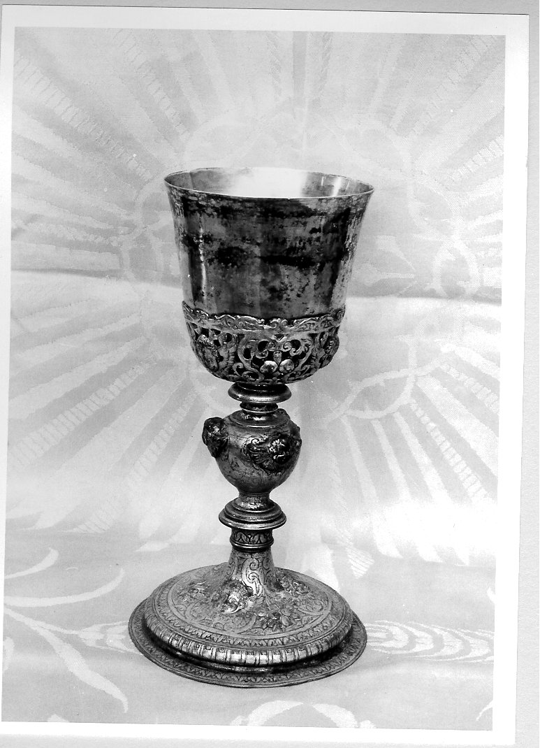calice - bottega marchigiana (fine/inizio secc. XVII/ XVIII)
