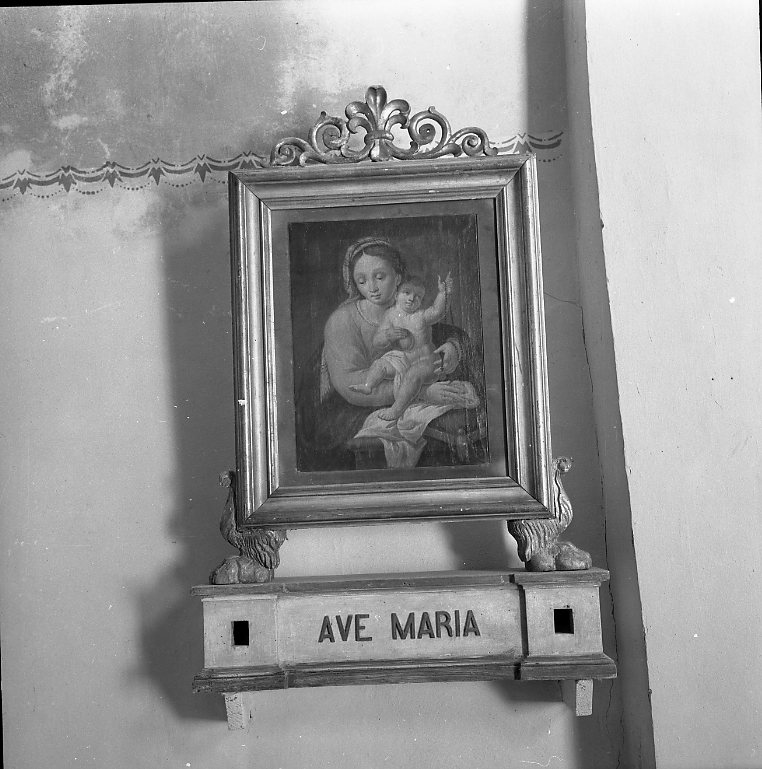 Madonna con Bambino (dipinto, elemento d'insieme) - ambito marchigiano (sec. XVIII)