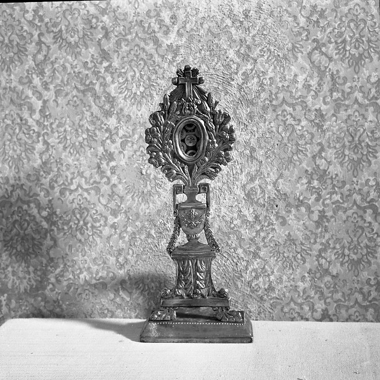 reliquiario - a ostensorio - bottega marchigiana (prima metà sec. XIX)