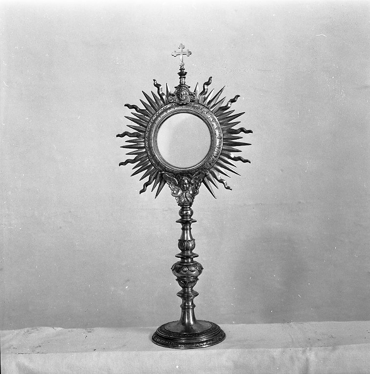 ostensorio - a raggiera - bottega marchigiana (sec. XVII)