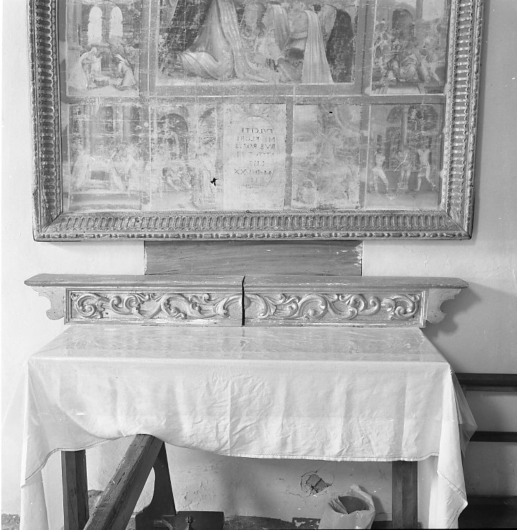 gradino d'altare - bottega marchigiana (sec. XVIII)