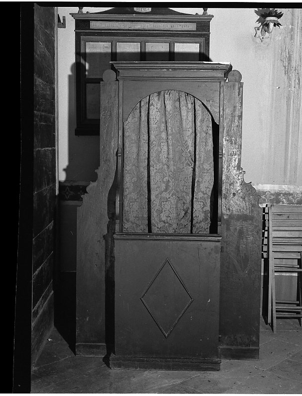 confessionale - bottega marchigiana (seconda metà sec. XIX)