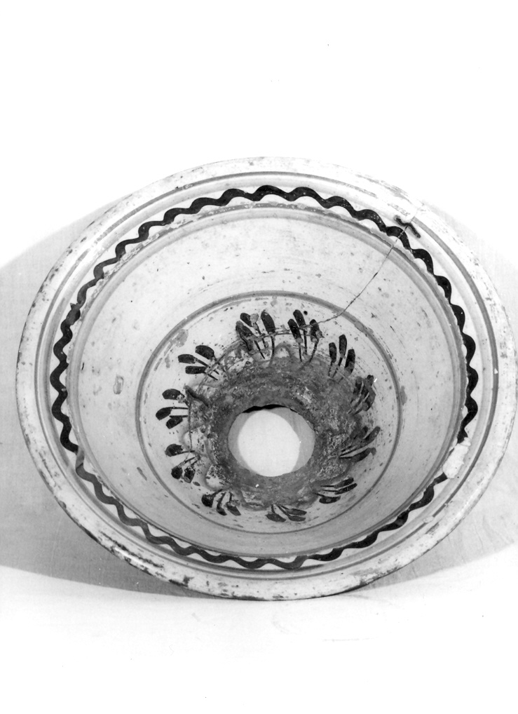 motivi decorativi vegetali (catino, opera isolata) - bottega di Pennabilli (fine/inizio secc. XVII/ XVIII)