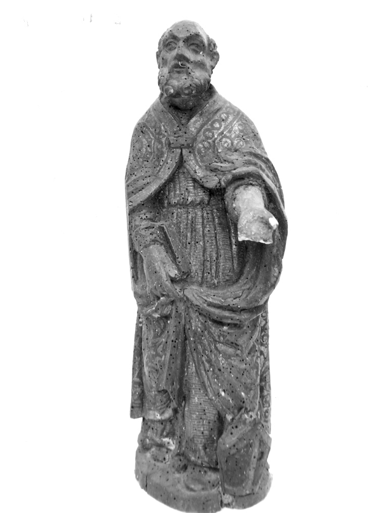 Santo (statuetta, elemento d'insieme) - bottega di Pennabilli (sec. XVII)