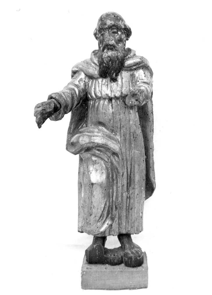 Santo (statuetta, elemento d'insieme) - bottega di Pennabilli (sec. XVII)