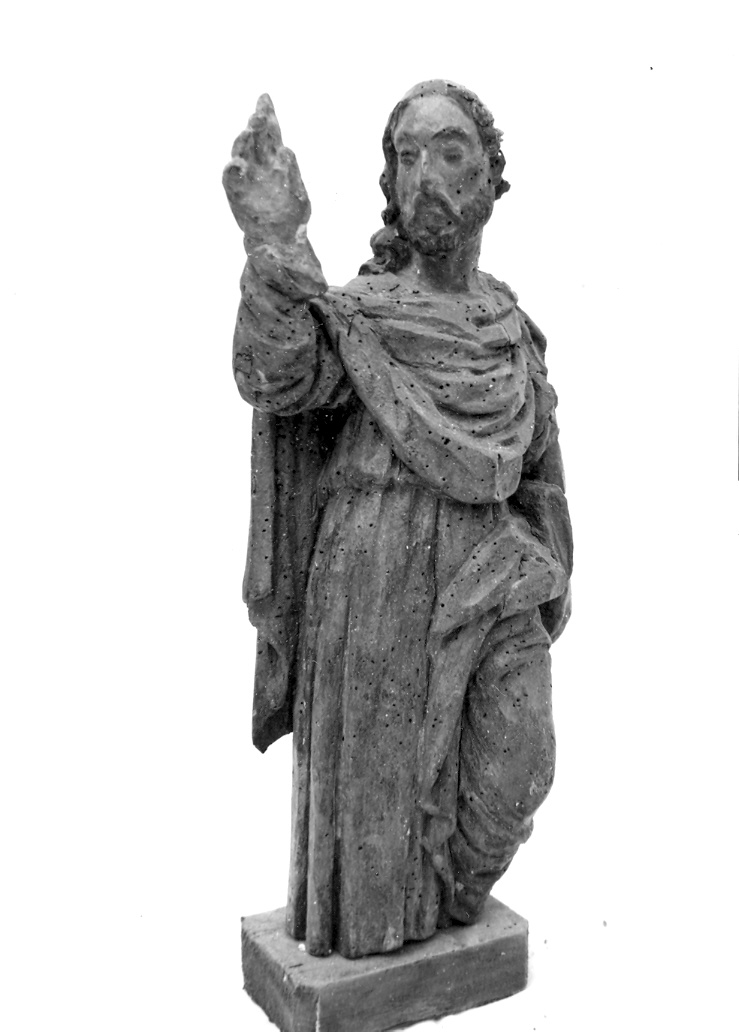 Santo (statuetta, elemento d'insieme) - bottega di Pennabilli (sec. XVII)