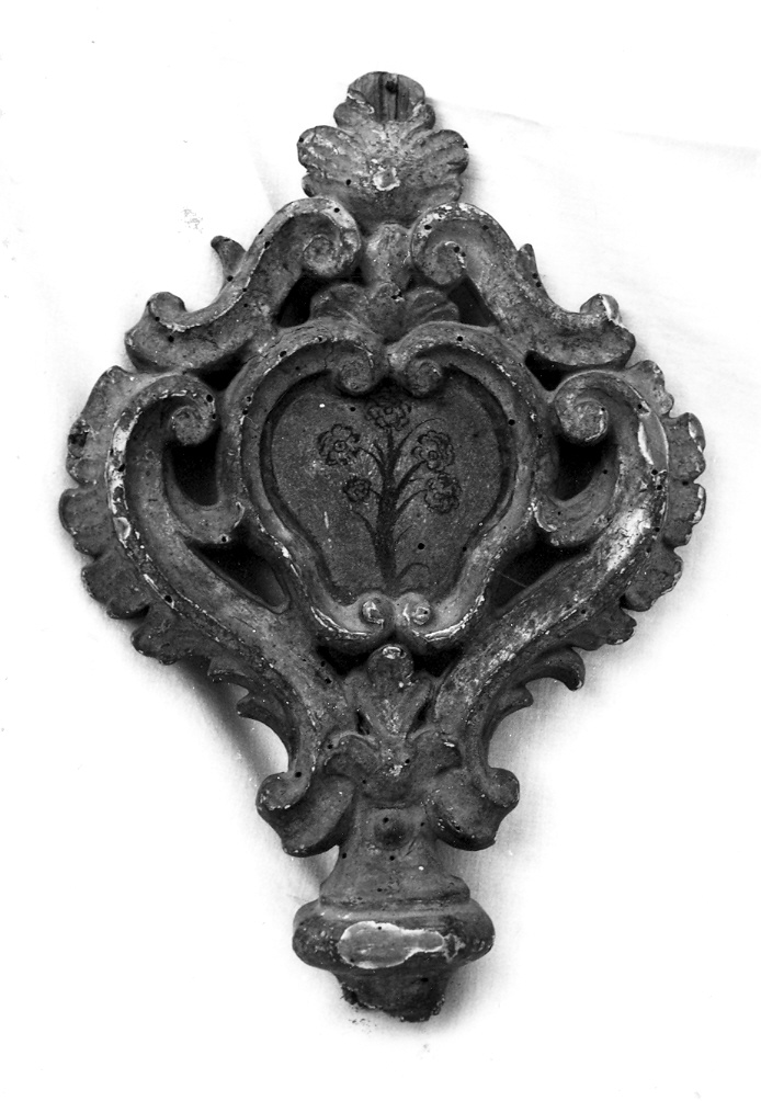 monogramma mariano (mazza processionale, opera isolata) - bottega di Pennabilli (ultimo quarto sec. XVIII)