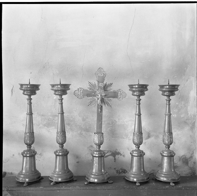 candeliere, serie - bottega marchigiana (prima metà sec. XX)